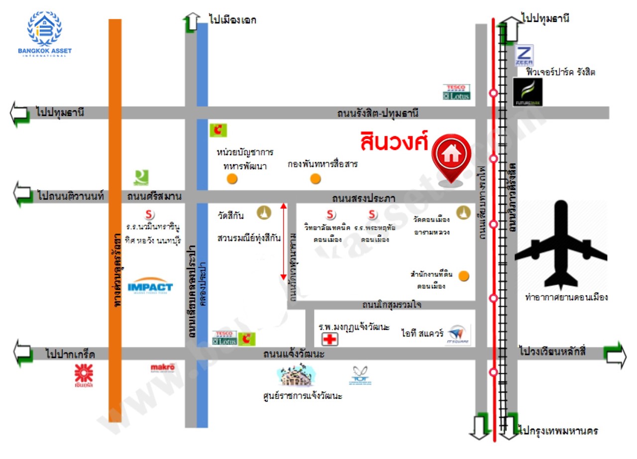 บ้านมือสองตกแต่งใหม่ ม.สินวงศ์ ดอนเมือง บ้านเดี่ยว เนื้อที่ 50 ตร.ว. ฟังก์ชัน 3 ห้องนอน 2 ห้องน้ำ จอดรถได้ 2 คัน บนทำเลดีที่สุด ใกล้สนามบินดอนเมือง ทางด่วน "ศรีสมาน" และรถไฟฟ้าสายสีแดง "สถานีดอนเมือง"